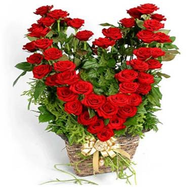Impresionante Corazon de Rosas Rojas # 17