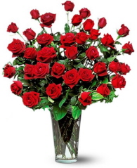 Arreglo Floral Con 50 Rosas Rojas # 101